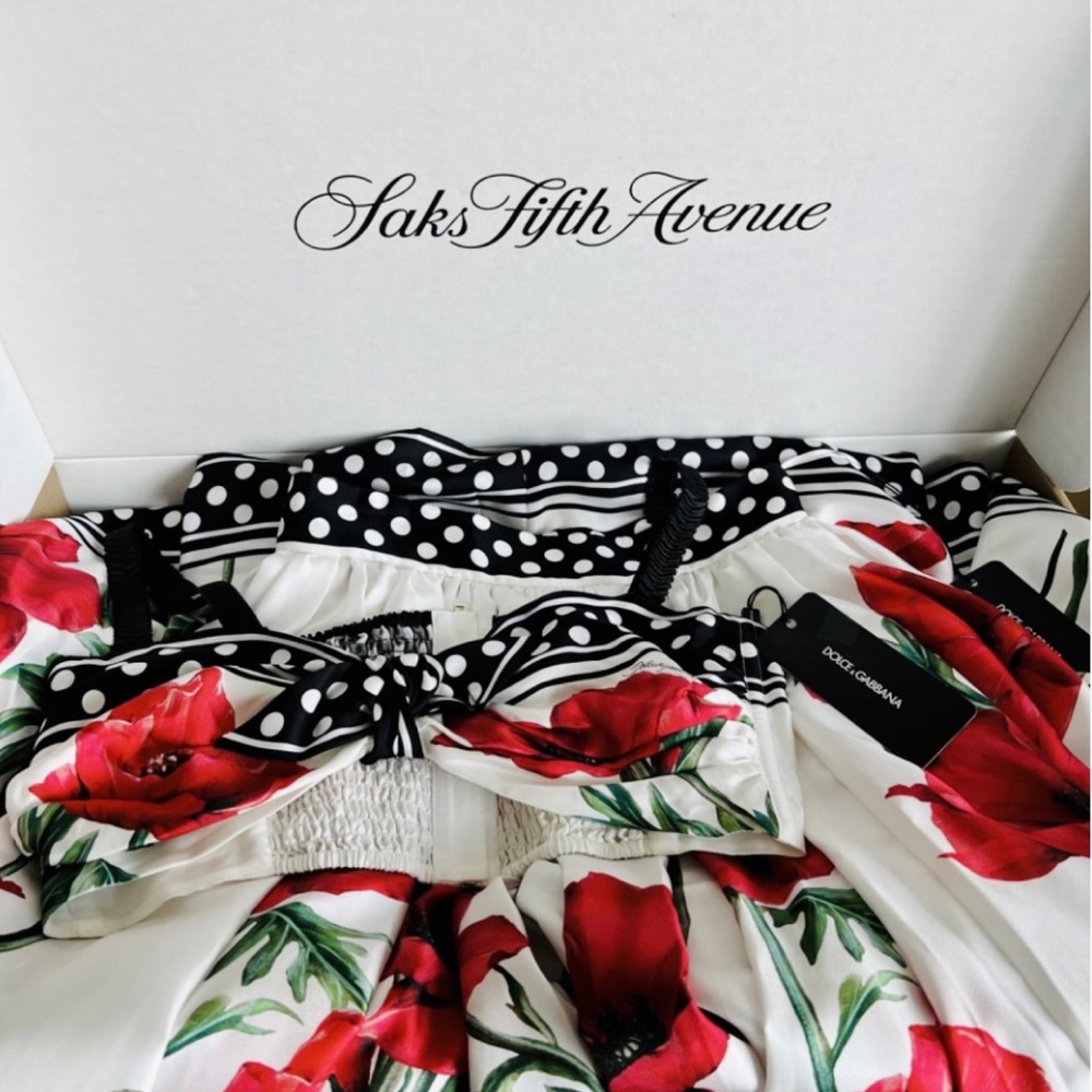 Dolce & Gabbana Poppy Print Bralette and Skirt Set - Picture 10 of 10